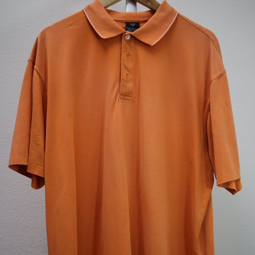 Nike Men’s Fit Dry Golf Shirt- Orange- XXL